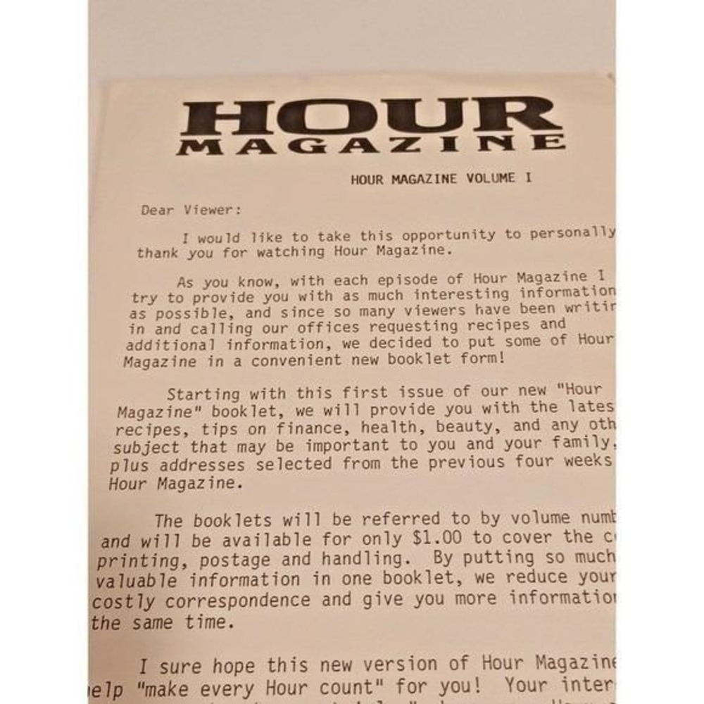 Vintage Cookbook Booklet Lot of 10 Hour Magazine Recipes by Gary Collins - Picture 8 of 14